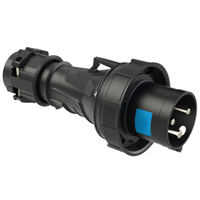 PCE 0339-6, CEE-Plug 60A 2P3W 6h IP69k UL Approved (PCE360P6W)